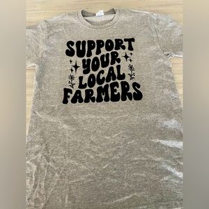 Support your local farmers cotton T-shirt